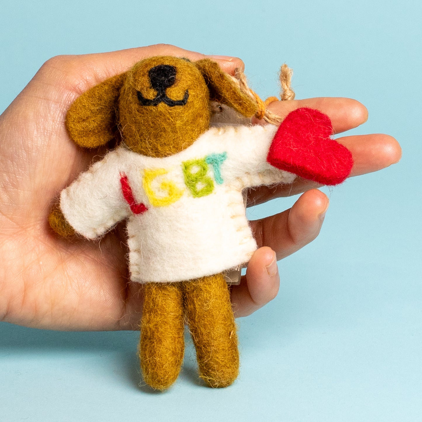 Handgefertigte Weihnachtsornamente aus Filz