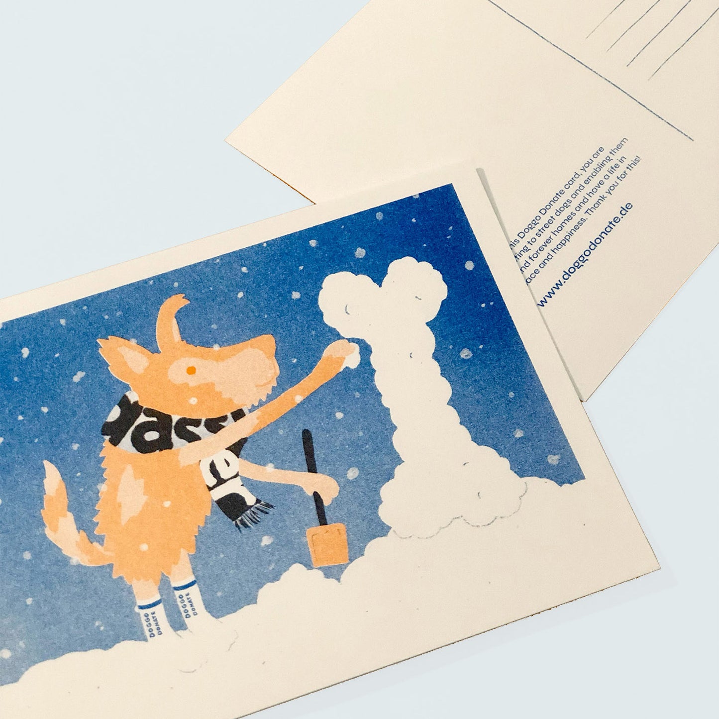 Doggo Donate Postkarte