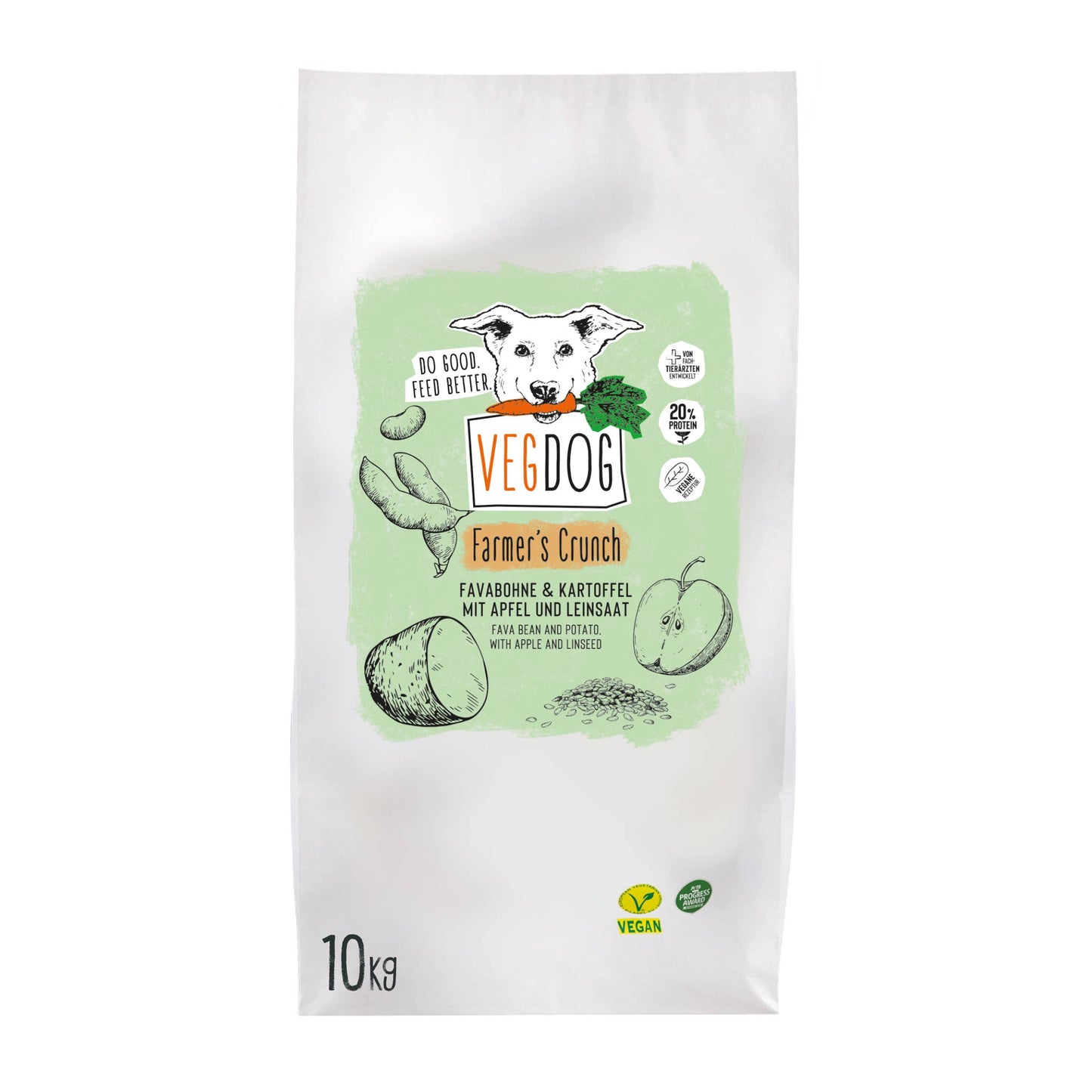 FARMER'S CRUNCH Veganes Trockenfutter 2kg