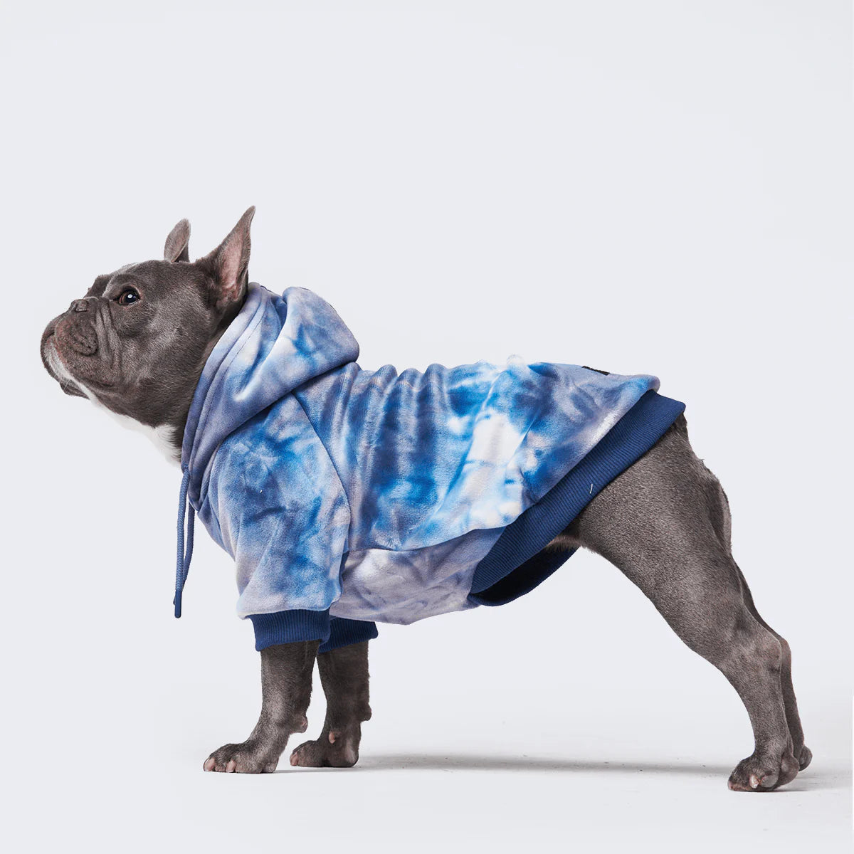 Kapuzenpullover mit Batikmuster