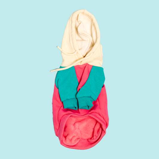 Farbblock-Hoodie