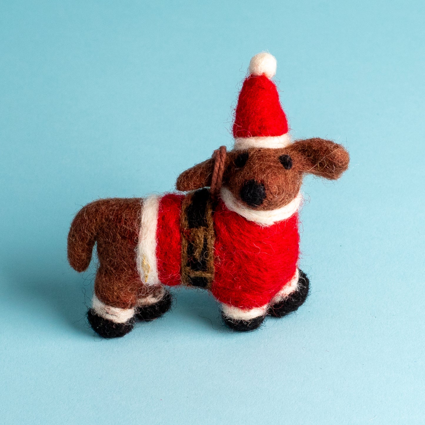 Handgefertigte Weihnachtsornamente aus Filz