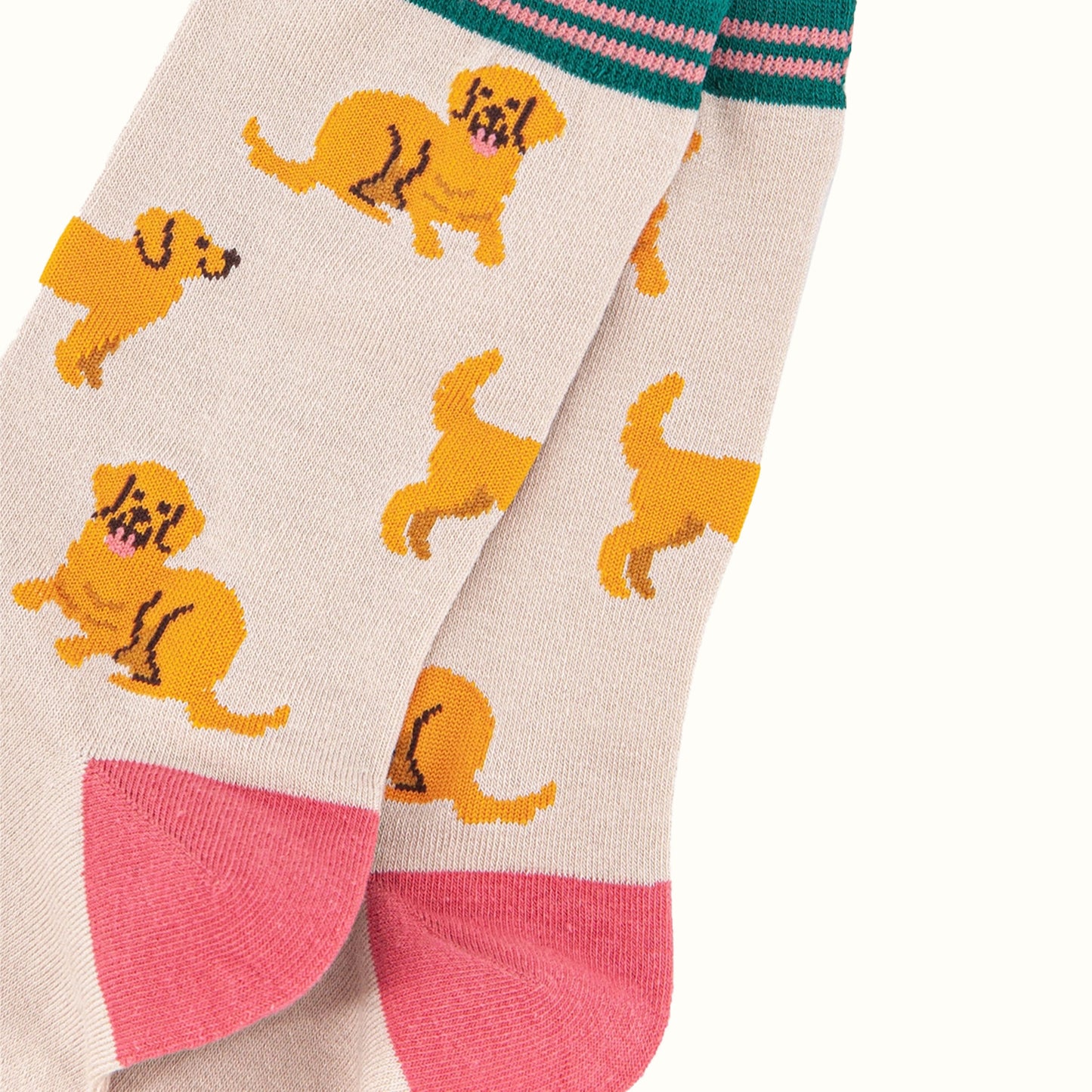 Women's Golden Retriever Bamboo Dog Socks